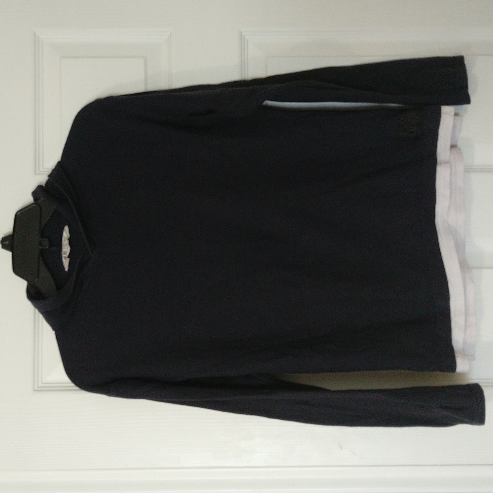 H&M Navy Blue And White Kids Hooded Sweatshirt Size 10-12yrs